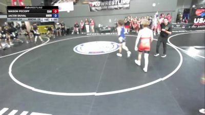 126 lbs Mason Pecoff, SAWA - Sacramento Area Wrestling Association vs Jacob Duval, MDWA - Mount Diablo Wrestling Association