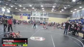 115/10u130 Semifinal - Hans Strobl, Darkhorse Wrestling vs Dalton Hinson, KC Elite Training Center