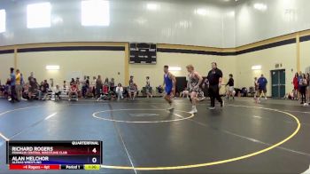 132 lbs Quarterfinal - Richard Rogers, Franklin Central Wrestling Club vs Alan Melchor, Alphas Wrestling