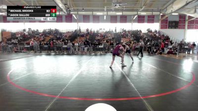 138 lbs Quarterfinal - Michael Brooks, Weymouth vs Jason Ballou, Andover