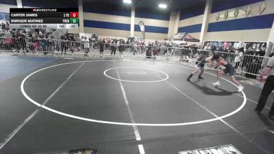 109 lbs Consi Of 32 #2 - Carter James, 5 Points vs Enrique Matinez, Pounders WC