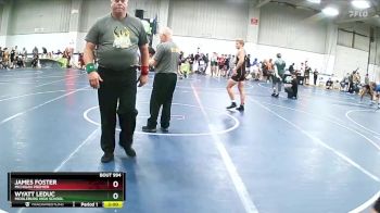 155 lbs Cons. Round 5 - Wyatt Leduc, Middleburg High School vs James Foster, Michigan Premier