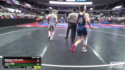 7A 144 lbs Quarterfinal - Bradley Williams, Spain Park Hs vs Cole Reid, Foley