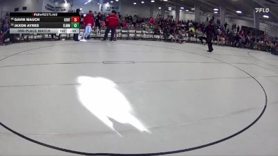 148 lbs 3rd Place Match - Gavin Mauch, Boone Central vs Jaxon Ayres, Midwest Destroyers Wrestling Club