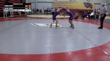 125 lbs Cons. Round 2 - Owen West, Cornell College vs Gage Samo, Cornell College