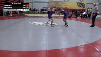 125 lbs Cons. Round 2 - Owen West, Cornell College vs Gage Samo, Cornell College