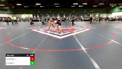 106 lbs Consi Of 32 #2 - Andrew Gomez, PA vs Cason Craft, OK