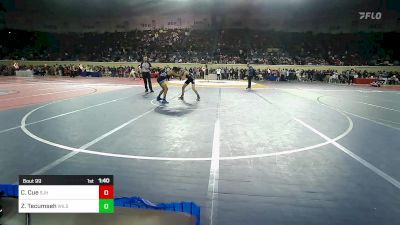 108 lbs Round Of 32 - Christian Cue, Sapulpa Junior High vs Zechariah Tecumseh, Wilson-Henryetta