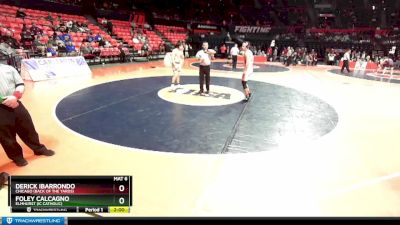 2A 190 lbs Champ. Round 1 - Derick Ibarrondo, Chicago (Back Of The Yards) vs Foley Calcagno, Elmhurst (IC Catholic)