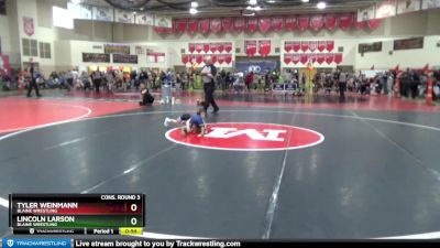 50 lbs Cons. Round 3 - Lincoln Larson, Blaine Wrestling vs Tyler Weinmann, Blaine Wrestling