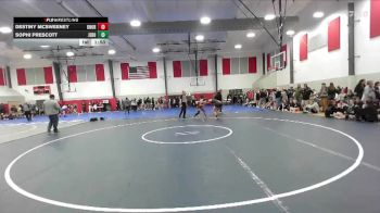 120 lbs Champ. Round 3 - Sophi Prescott, Jerome vs Destiny McSweeney, Ontario