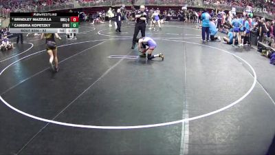 82 lbs Quarterfinal - Cambria Kopetzky, Gretna Youth Wrestling Club vs Brindley Mazzulla, Hawks Wrestling Club (Lincoln) - Girls