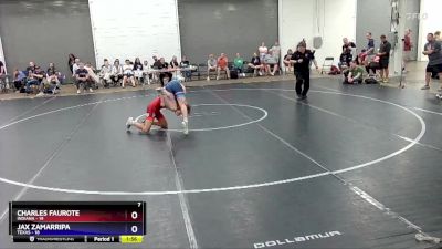 130 lbs Placement Matches (8 Team) - Charles Faurote, Indiana vs Jax Zamarripa, Texas