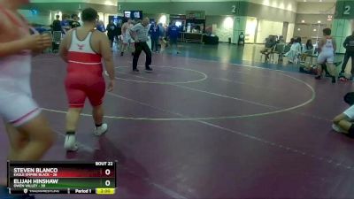 285 lbs Round 3 (16 Team) - Steven Blanco, Eagle Empire Black vs Elijah Hinshaw, Owen Valley