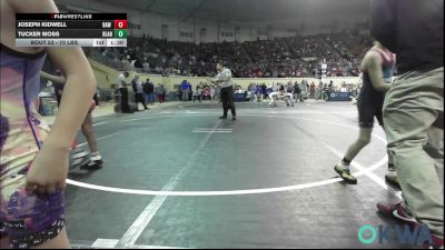 70 lbs Quarterfinal - Tucker Moss, Blanchard Youth Wrestling Club vs Joseph Kidwell, Raw Wrestling Club