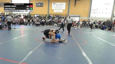 132 lbs Consi Of 16 #2 - Gabriel Perez, Londonderry vs Cole Mallon, Greater Lawrence
