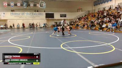 113 lbs Champ. Round 1 - Griffin Thomas, Sherwood vs Aiden Godinez Orozco, Liberty