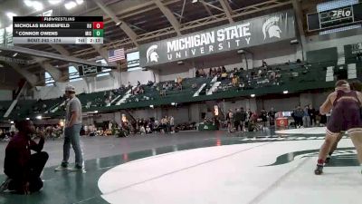 174 lbs Cons. Semi - Connor Owens, Michigan vs Nicholas Marienfeld, Central Michigan
