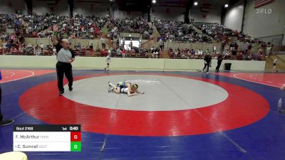 65 lbs Quarterfinal - Ford McArthur, Teknique Wrestling vs Caleb Sumrall, South Forsyth WAR Wrestling Club