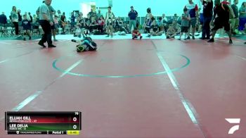 78 lbs Round 3 (8 Team) - Elijah Gill, Revolution Elite vs Lee Delia, Force WC