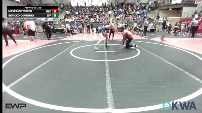 155 lbs Consolation - Maverick Totten, Keystone Kids Wrestling Club vs Sericko Courtney, KIPP TULSA