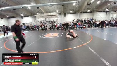 235 lbs Semifinal - Mariah Gonzalez, Poudre vs Cheyenne Becker, Woodland Park