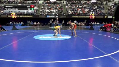 149 lbs Cons. Semi - Thomas Monn, McDaniel vs Nate Fitt, Coast Guard