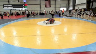 126 lbs Round Of 32 - Derek Bush, VA vs Jesse Quiroz, CA