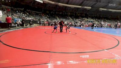 43 lbs Semifinal - Gavin Sowers, Tri Valley Scotties vs Colby Meyer, Sebolt Wrestling Academy