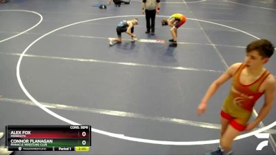 110 lbs Cons. Semi - Alex Fox, Minnesota vs Connor Flanagan, Pinnacle Wrestling Club