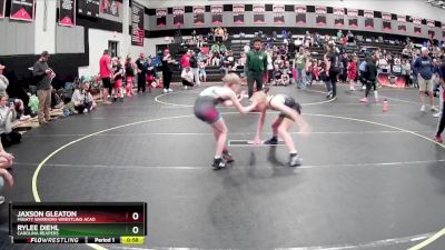 90 lbs Round 1 - Rylee Diehl, Carolina Reapers vs Jaxson Gleaton, Mighty Warriors Wrestling Acad