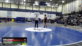 189 lbs Champ. Round 1 - Robin Starrett, Wasilla High School vs Travis Brandt, Colony High School