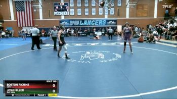 132 lbs Cons. Round 2 - Josh Miller, Sky View vs Boston Richins, Lehi