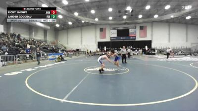 145 lbs Round 1 (3 Team) - Ricky Jimenez, John H Glenn HS vs Landen Goddeau, Peru Sr HS