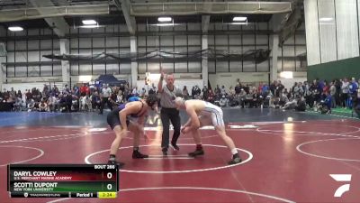 184 lbs Cons. Round 3 - Scotti DuPont, New York University vs Daryl Cowley, U.S. Merchant Marine Academy