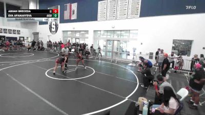 110 lbs Quarterfinal - Abijah Breceda, Eastvale Elite vs Eva Afanasyeva, Ayala High School Wrestling