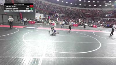 67 lbs Champ. Round 2 - Camden Ottow, Waterford Youth Wrestling Club vs Brody Hebel, Denmark Youth Wrestling