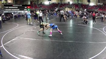 85 lbs Quarterfinal - Coy Herrington, NCYAC vs Holden Thompson, Gretna Youth Wrestling Club