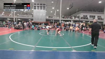 122 lbs Rr Rnd 4 - Xandria Yocum, Central Pennies - Girls vs Gracie Murphy, Apache - Girls