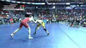 3A-126 lbs Champ. Round 1 - Brody Harrington, Clinton vs Nick McCalister, Waukee