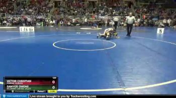 120 lbs Champ. Round 1 - Sawyer Owens, Hillsboro-Central Valley vs Victor Christian, MonDak Thunder
