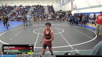 71 lbs Round 2 - Adam Galicia, Valdez WC vs Nicholai Hayman, Hemet Youth Wrestling Club