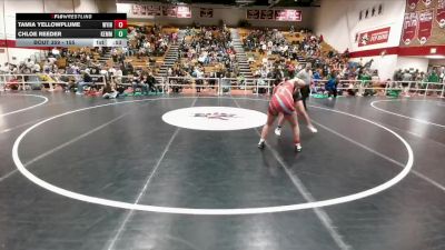 155 lbs Cons. Round 2 - Tamia Yellowplume, Wyoming Indian vs Chloe Reeder, Kemmerer