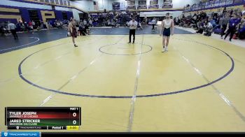 174 lbs Quarterfinal - Jared Stricker, Wisconsin-Eau Claire vs Tyler Joseph, University Of Chicago