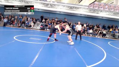 285 lbs Round 2 - Daylon Adams, Scottsbluff vs Cayden Schaefer, Lincoln Standing Bear