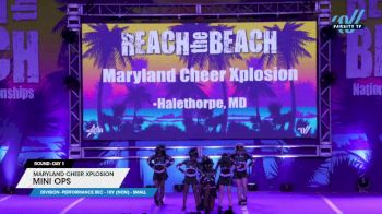 Maryland Cheer Xplosion - Mini Ops [2025 L1 Performance Rec - 10Y (NON) - Small Day 1] 2025 ACDA Reach the Beach Rec Nationals