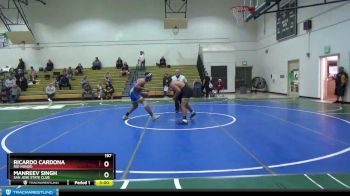 197 lbs Cons. Round 1 - Manreev Singh, San Jose State Club vs Ricardo Cardona, Rio Hondo