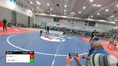 80 lbs Quarterfinal - Mason Jolley, Douglas Wrestling Club vs Ethan Lee, High Plains Thunder Wrestling Club