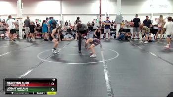 64 lbs Round 3 (6 Team) - Logan Vallala, U2 Upstate Uprising vs Braydynn Bush, Mat Warriors White