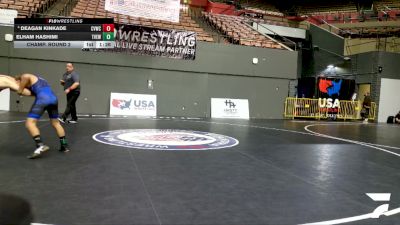 Cadet Boys Lower - 113 lbs Champ. Round 2 - Elham Hashimi, Tri Valley Elite Wrestling Club vs Deagan Kinkade, Coachella Valley Wrestling Club